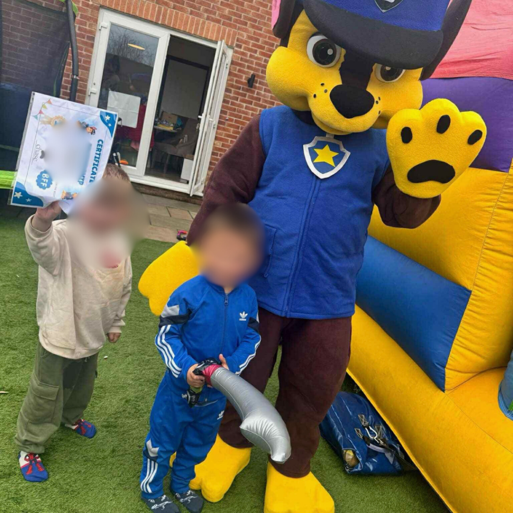 Chase Mascot Hire Inflatafun Ripon
