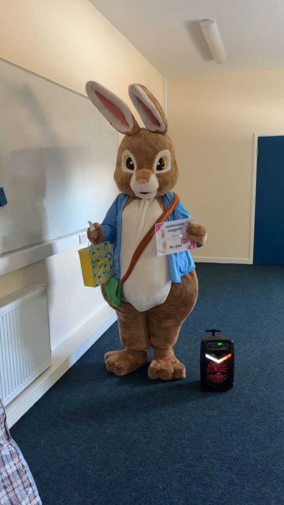 Peter Rabbit Mascot Hire Inflatafun Ripon